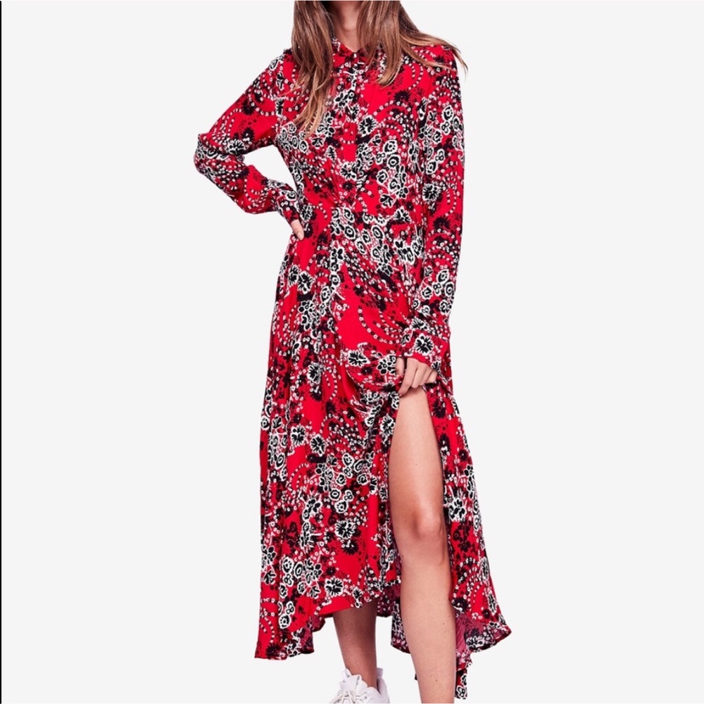 HP 💖 Free People Shirt Dress - Picture 4 of 8